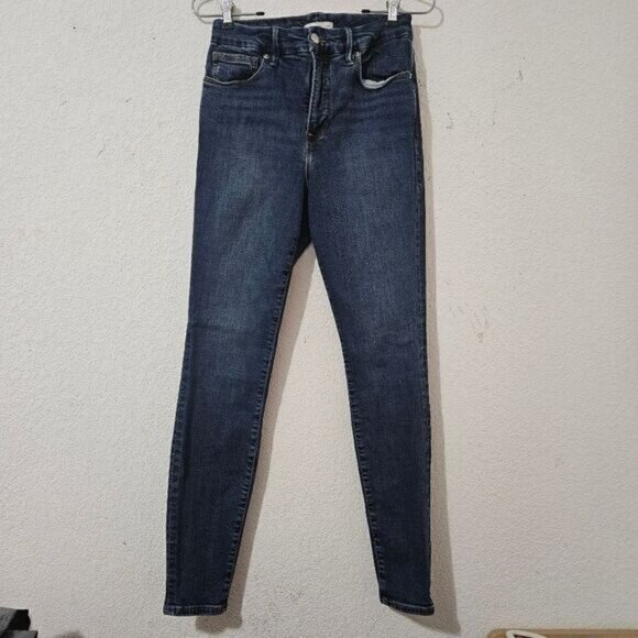 Good American Good Legs skinny jeans Sz 29 Blue 609 - Picture 4 of 9